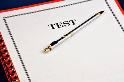 Testing or trial is a method of analysis. Stock Photos