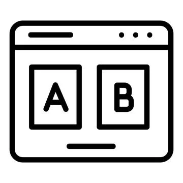 Testing or Web Testing Vector Icon, from Advertisement icons collection Illustrazione stock