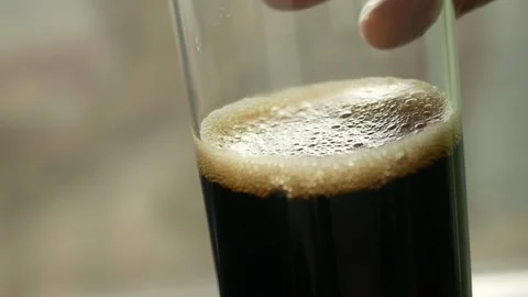 Testing Popular Foaming Agent. Laboratory Experiment Stock-Footage 305795442