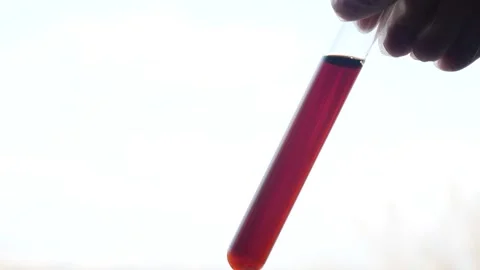 Testing Popular Foaming Agent. Laboratory Experiment Stock-Footage 305795694