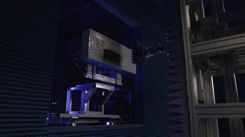 Testing of a radar station Stock Footage 156508197