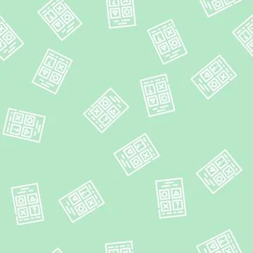 Testing for self study line vector seamless pattern Stock Illustration