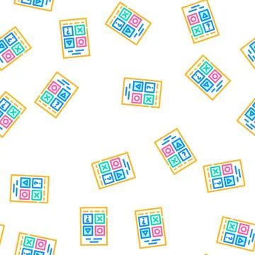 Testing for self study vector seamless pattern Stockillustratie