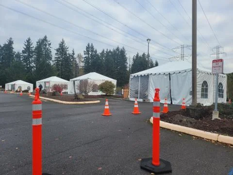 Testing site for Covid Stock Photos