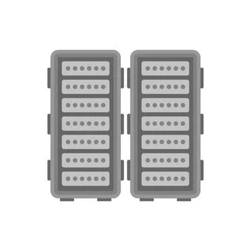 Testing software icon flat isolated vector Illustrazione stock