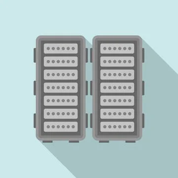 Testing software icon, flat style Stock Illustration