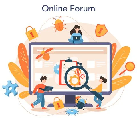 Testing software online service or platform. Application or website イラスト素材