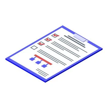 Testing software scenario icon, isometric style Illustrazione stock