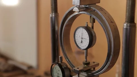 Testing soil pressure resistance Stock Footage 77048356