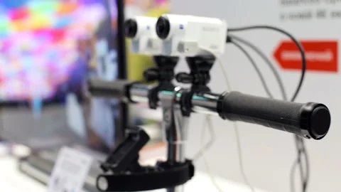 Testing the stabilization of the video camera Stock Footage 85551048