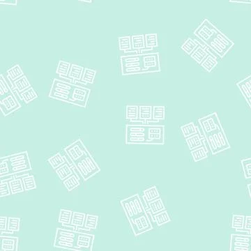 Testing system line seamless pattern Stock Illustration