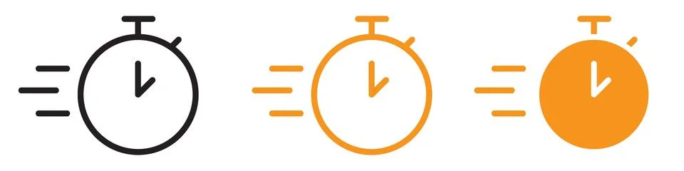 Testing Time Icon Set Exam Illustrations for Education and Assessment Stock Illustration