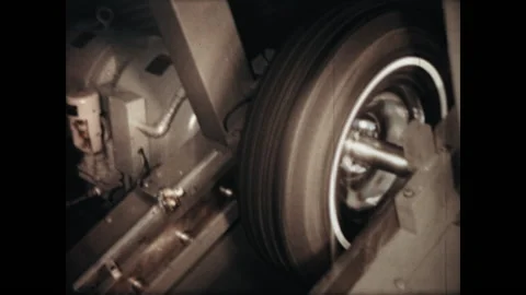 Testing a Tire 1967 Stock Footage 167290234