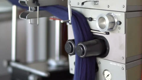 Testing of tops and threads in the laboratory 1 Stock Footage 99705205