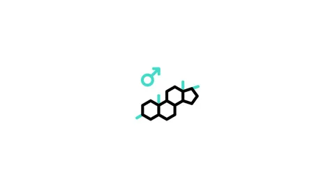 Testosterone Animated Icon Stock Footage 320236126
