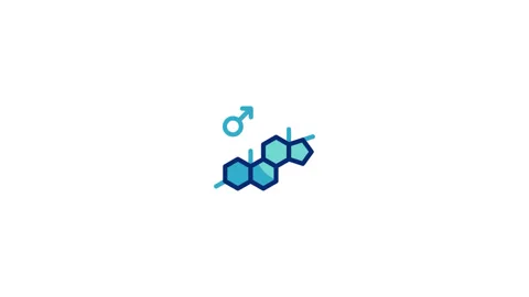 Testosterone Animated Icon Stock Footage 320236131