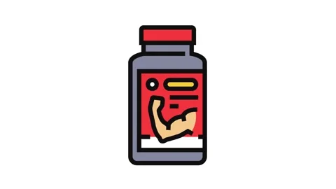 Testosterone booster bottle Stock Footage 326114267