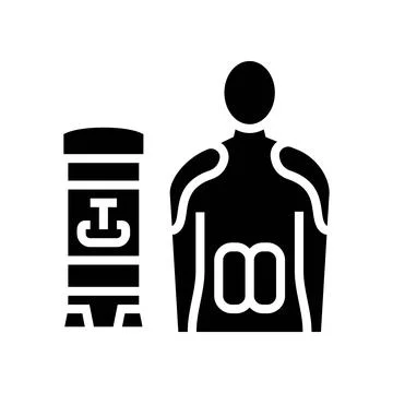 Testosterone cream application glyph icon vector illustration Ilustración de archivo
