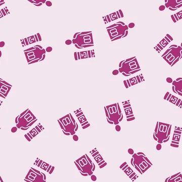 Testosterone cream application glyph seamless pattern Ilustración de archivo