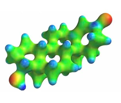 Testosterone hormone; molecular model Stock Illustration