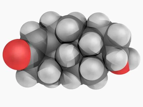 Testosterone hormone molecule Stock Illustration