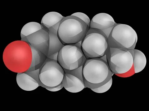 Testosterone hormone molecule Stock Illustration
