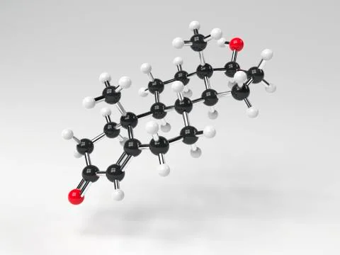 Testosterone hormone molecule Stock Illustration