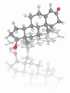Testosterone hormone molecule Stock Illustration