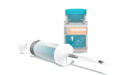 Testosterone for injection Stock Illustration