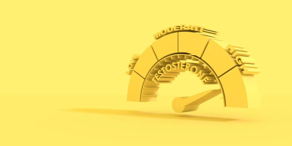Testosterone level concept Stock Illustration