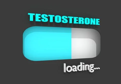 Testosterone level concept Stock Illustration