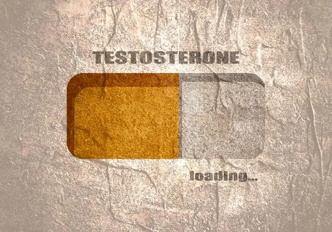 Testosterone level concept Stock Illustration