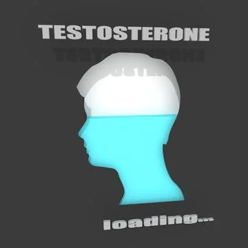 Testosterone level concept Stock Illustration