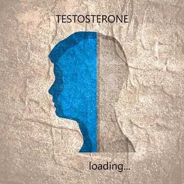 Testosterone level concept Stock Illustration
