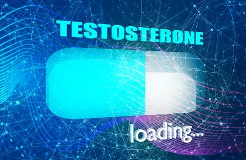 Testosterone level concept Stock Illustration