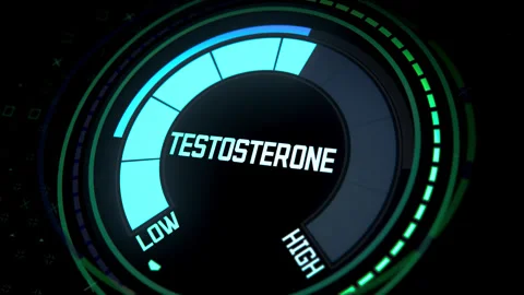 Testosterone Level Digital Measurement Background Stock Footage 314282440
