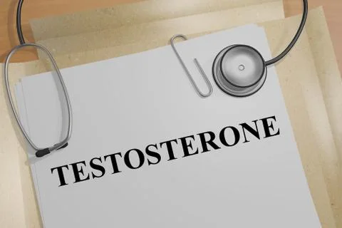 Testosterone - medical concept 스톡 일러스트