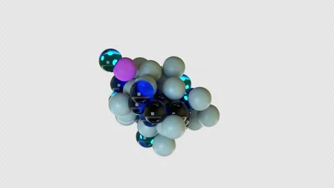 Testosterone Molecule 3D CGI Animation – Molecular Structure Endless Rotation Vídeo Stock 346224897