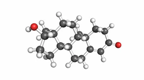Testosterone molecule 스톡 동영상 23547698