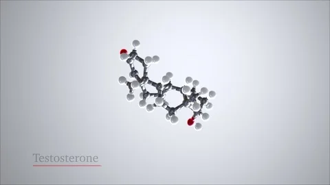 Testosterone Molecule Stock Footage 73343908