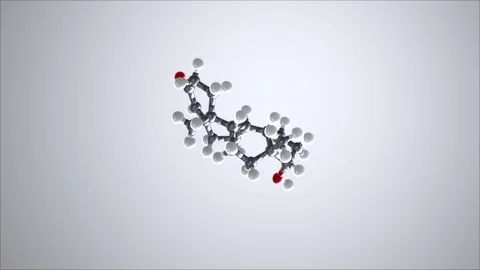 Testosterone Molecule Stock Footage 73343931