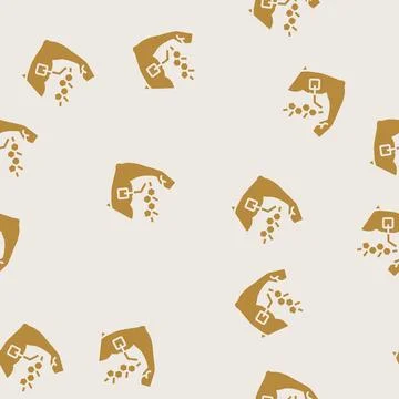 Testosterone patch on arm glyph seamless pattern Stock Illustration