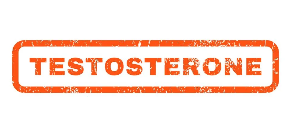 Testosterone Rubber Stamp Stock-Illustration