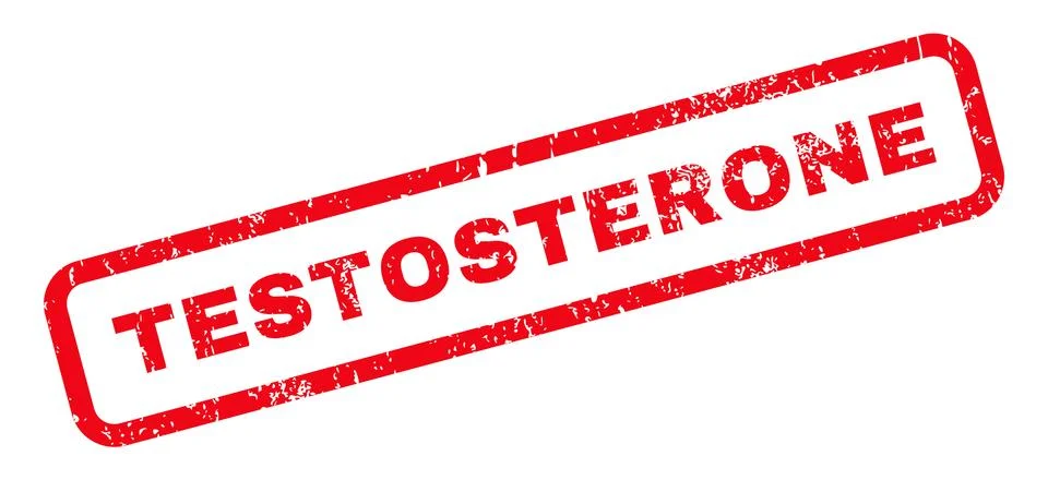 Testosterone Rubber Stamp Stock Illustration