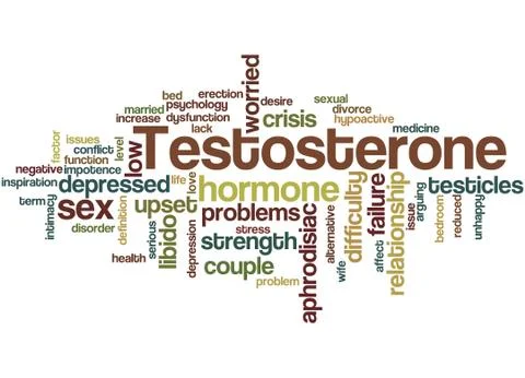 Testosterone, word cloud concept イラスト素材