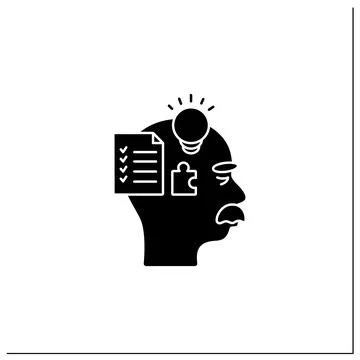 Tests glyph icon 스톡 일러스트