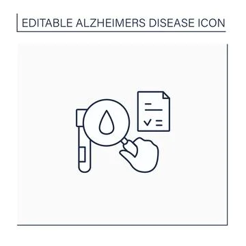 Tests line icon Illustrazione stock