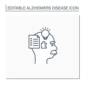 Tests line icon Stock Illustration