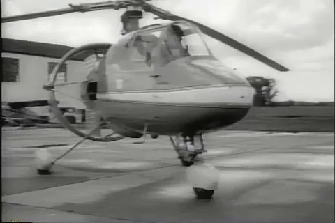 Tests of Radical Plane Craft - Rotary Wing and Propeller Archival footage 1964 Stock Footage 113374692