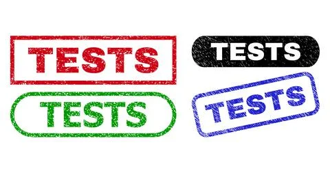 TESTS Rectangle Watermarks Using Grunged Style Stock Illustration